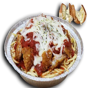Veal Parmesan Spaghetti